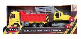 Koparka i ciężarówka VROOM