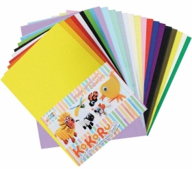 Tektura falista A4 24 arkusze mix