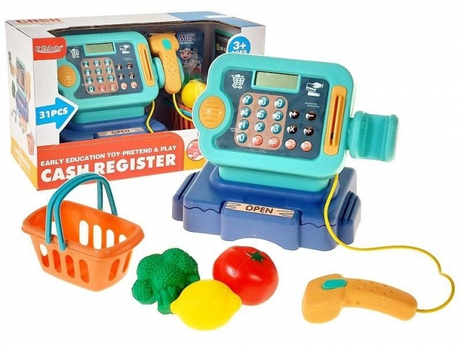 Kasa sklepowa na baterie światło i dźwięk