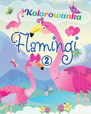 Flamingi. Kolorowanka 2