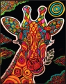 Kolorowanka welwetowa Colorvelvet 47x35 cm Żyrafa