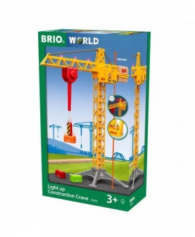 Brio Trains & Vehicles: Podświetlany Dźwig Budowlany (63383500)