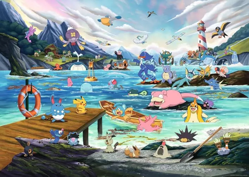 Ravensburger, Puzzle 1000: Pokemon 3 (12002035)