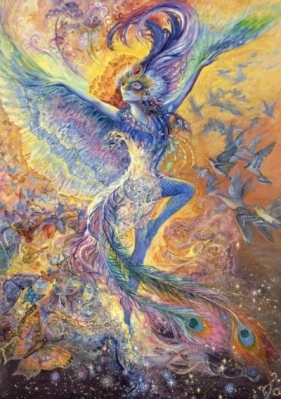 Puzzle 1500 Niebieski ptak, Josephine Wall