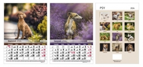 Kalendarz 2024 A4 - Psy
