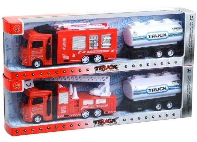 Auto strażackie z przyczepą 36cm