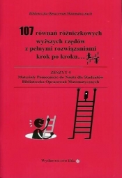 107 równań różniczkowych wyższych rzędów z pełnymi rozwiązaniami krok po kroku - Regel Wiesława