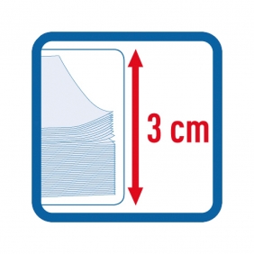 Teczka rysunkowa z gumką A4 PP - biało-przezroczysty