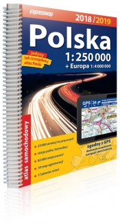 Polska atlas samochodowy 1:250 000 2018/2019