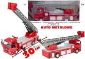 Duże auto metalowe Straż Pożarna 1:32 z drabiną - <br />