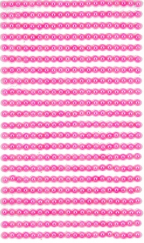Perełki samoprzylepne 4 mm, 440 szt. pink (różowa) (GRPE-021)