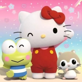 Ravensburger, Puzzle 3x49: Hello Kitty (12001035)