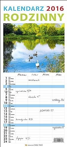 Kalendarz Planer Rodzinny 2016