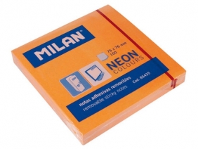 Karteczki samoprzylepne Milan Neon, pomarańczowe (85435)