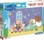 Clementoni, Puzzle SuperColor Maxi 104: Świnka Peppa (23735)