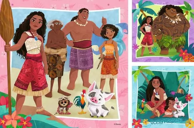 Ravensburger, Puzzle 3x49: Vaiana 2 (12004102)