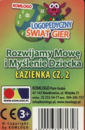 Karty Rozwijamy mowę i myślenie dziecka Łazienka część 2