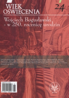 Wiek Oświecenia 24 Wojciech Bogusławski w 250 rocznicę urodzin