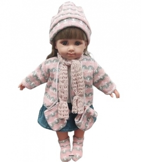 Lalka w zimowym ubranku 35cm