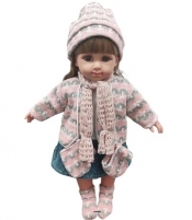 Lalka w zimowym ubranku 35cm