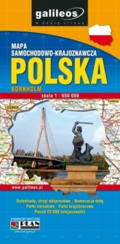 Polska - mapa samochodowo-krajoznawcza 1:650 tyś - Opracowanie zbiorowe