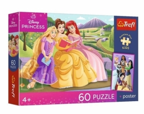 Puzzle 60 Disney Princess + plakat TREFL