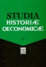Studia historiae oeconomicae volume 27
