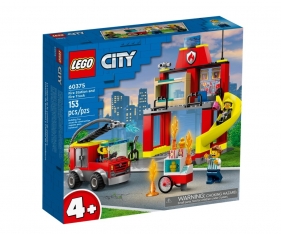  LEGO City: Remiza strażacka i wóz strażacki (60375)Wiek: 4+