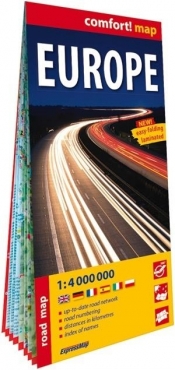 Europa (Europe) laminowana mapa samochodowa... - Opracowanie zbiorowe