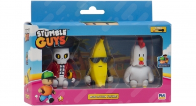 <img src='https://webimage.pl/pics/359/9/d7290117589359.jpg' style='height:440px' /> Stumble Guys Mini Action Figures 3 Pack B Banana Guy Chicken Capt Nohart