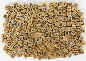 Koraliki ABC 04 złote