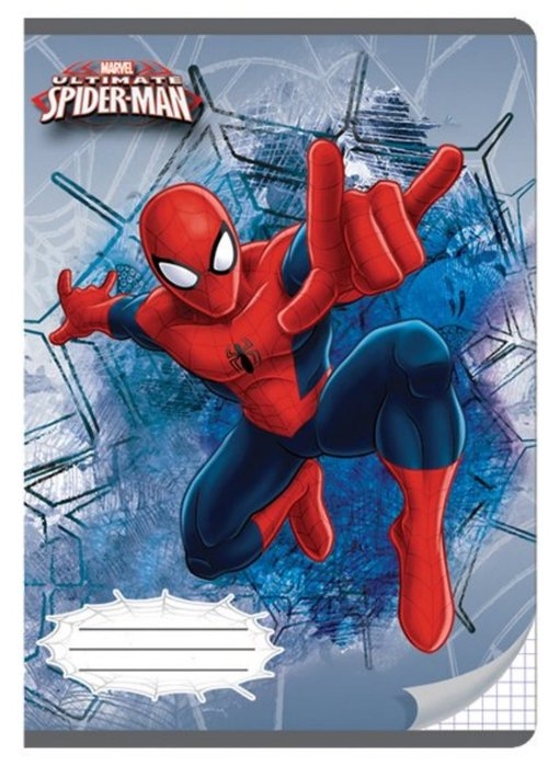 Zeszyt A5 w kratkę 32 kartki Spider-Man 5 sztuk