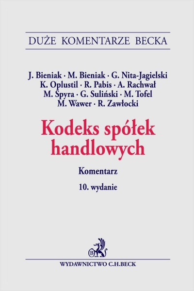 <img src='https://webimage.pl/pics/360/0/d9788384110089.jpg' style='height:440px' /> Kodeks spółek handlowych. Komentarz