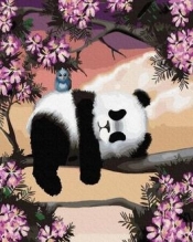 Malowanie po numerach Śpiąca panda (40 x 50 cm)