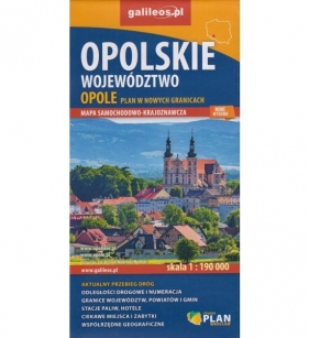 Województwo opolskie. Opole. Plan w nowych granicach. Skala 1:190 000 - Praca zbiorowa