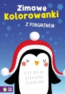  Zimowe kolorowanki z pingwinem