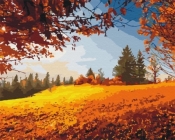Malowanie po numerach - Jesienny las 40x50cm