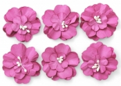 Ozdoba papierowa Galeria Papieru kwiaty samoprzylepne cynia różowe (252007)