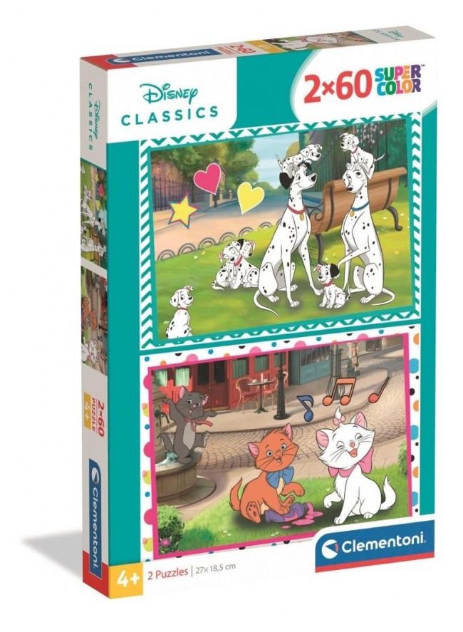 Puzzle 2x60 Disney Classics