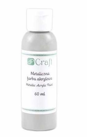 Farba akrylowa metaliczna silver 60ml