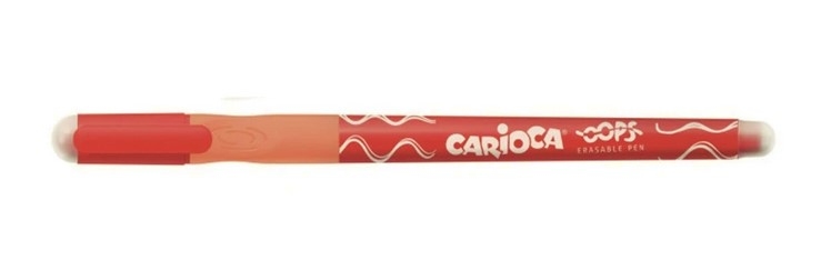 Długopis żelowy wymazywany Carioca Oops - czerwony