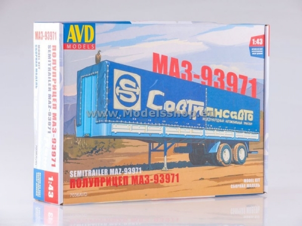 MAZ-93971 Semitrailer with Tent model kit (7036AVD)