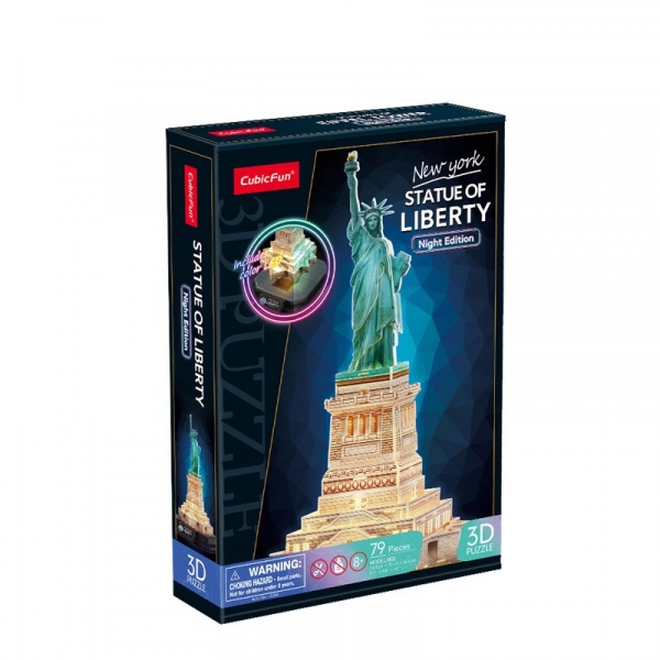 Puzzle 3D LED Statua Wolności (wersja nocna) (306-L536H)