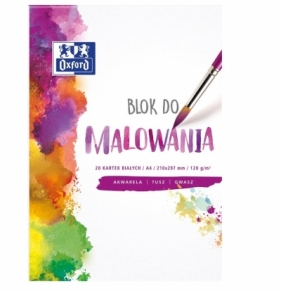 Blok do malowania A4/20K 120G biały (20szt) OXFORD