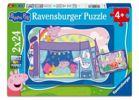 Ravensburger, Puzzle 2x24: Dobranoc Peppa (12004336)