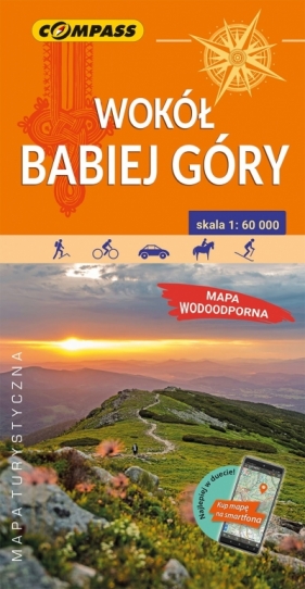 Wokół Babiej Góry. Mapa turystyczna w skali 1:60 000 (wersja wodoodporna)