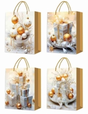 Torebka prezentowa S Boże Narodzenie platera mix