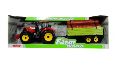 Traktor z przyczepą