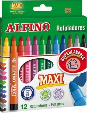 Flamastry Maxi 12 kolorów ALPINO