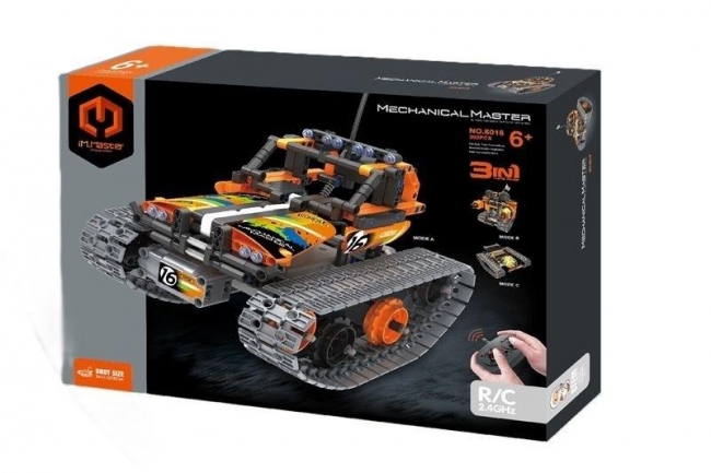 Klocki R/C Pojazd na gąsienicach 3w1